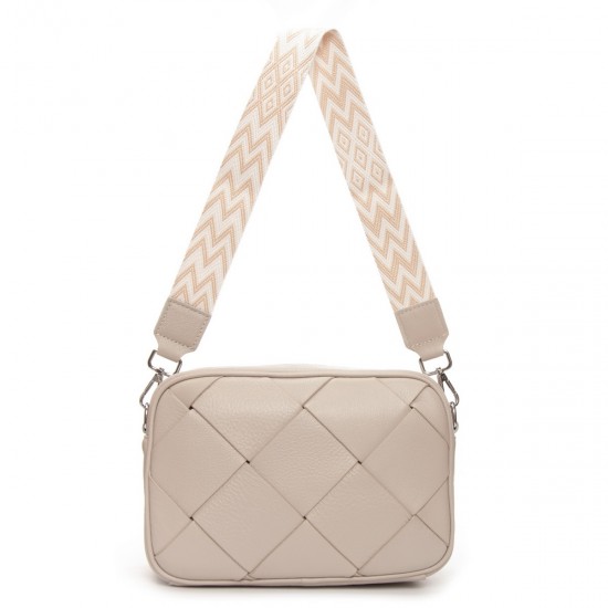 Жіноча сумка з натуральної шкіри ALEX RAI 6616 бежевий