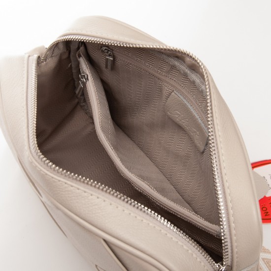 Жіноча сумка з натуральної шкіри ALEX RAI 6616 бежевий