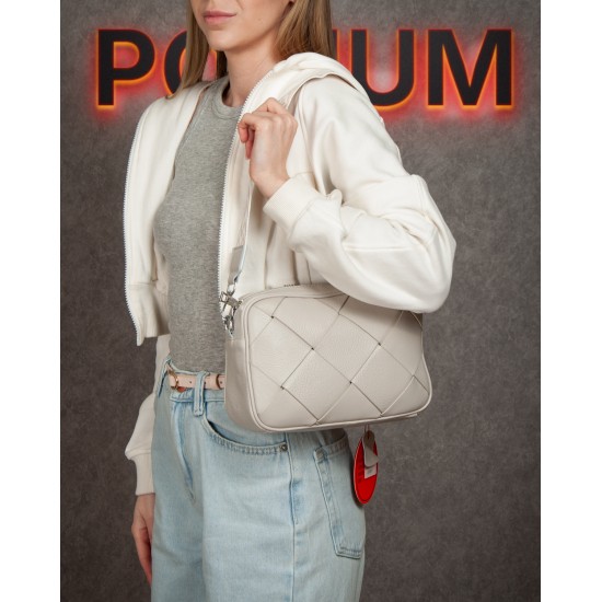 Жіноча сумка з натуральної шкіри ALEX RAI 6616 бежевий