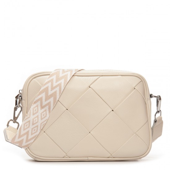 Жіноча сумка з натуральної шкіри ALEX RAI 6616 білий