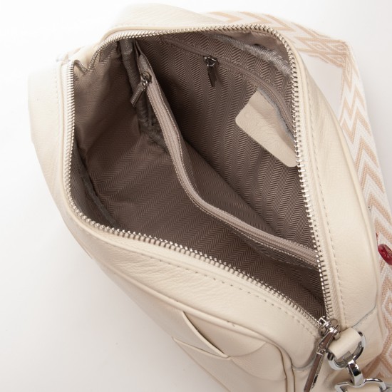 Жіноча сумка з натуральної шкіри ALEX RAI 6616 білий