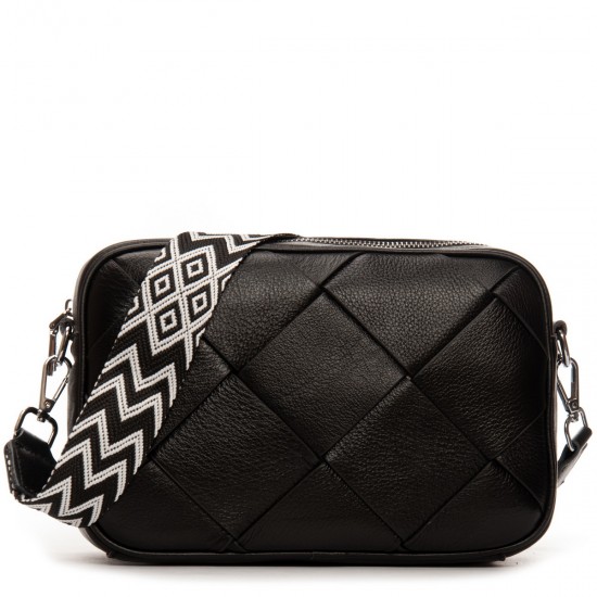 Жіноча сумка з натуральної шкіри ALEX RAI 6616 чорний