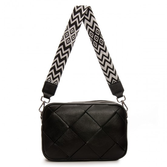 Жіноча сумка з натуральної шкіри ALEX RAI 6616 чорний