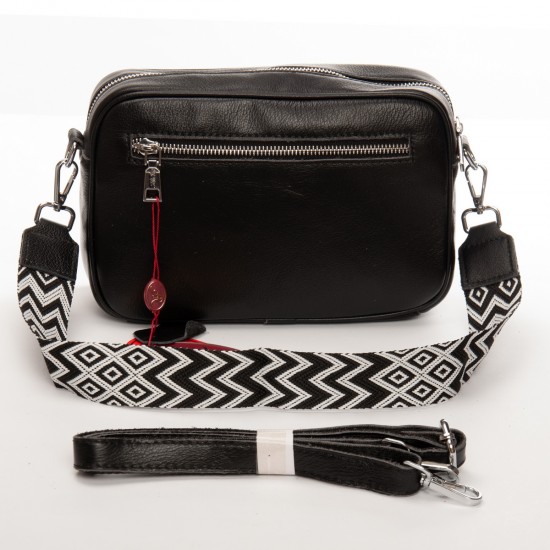 Жіноча сумка з натуральної шкіри ALEX RAI 6616 чорний