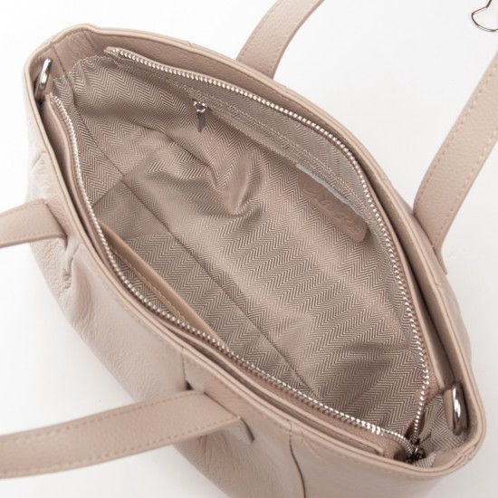 Жіноча сумка з натуральної шкіри ALEX RAI 5011 бежевий