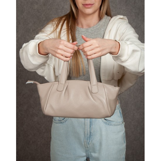 Жіноча сумка з натуральної шкіри ALEX RAI 5011 бежевий