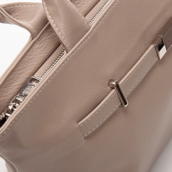 Жіноча сумка з натуральної шкіри ALEX RAI 5002-9 бежевий