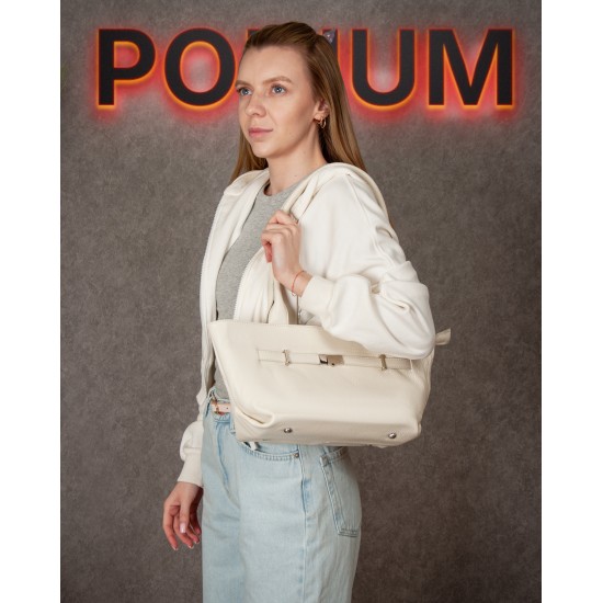 Жіноча сумка з натуральної шкіри ALEX RAI 5002-9 білий