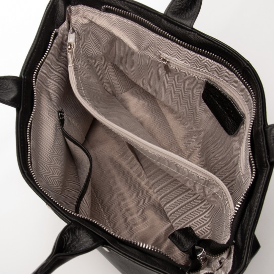 Жіноча сумка з натуральної шкіри ALEX RAI 5002-9 чорний