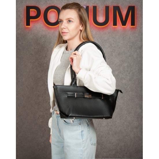 Жіноча сумка з натуральної шкіри ALEX RAI 5002-9 чорний