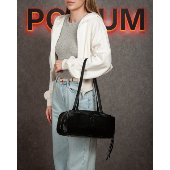 Жіноча сумка з натуральної шкіри ALEX RAI 2081-9 чорний