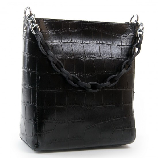 Жіноча сумка з натуральної шкіри ALEX RAI 9704 чорний
