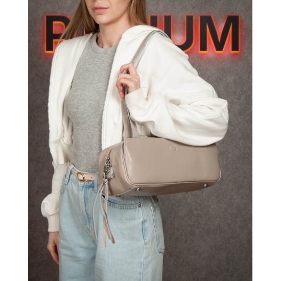 Жіноча сумка з натуральної шкіри ALEX RAI 2081-9 хакі