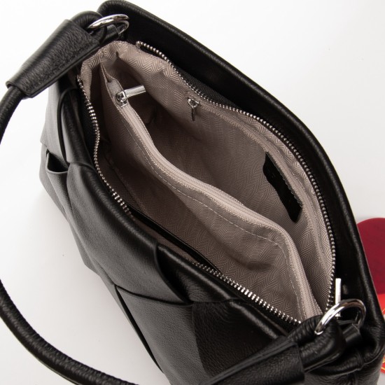 Женская сумка из натуральной кожи ALEX RAI 6610 черный