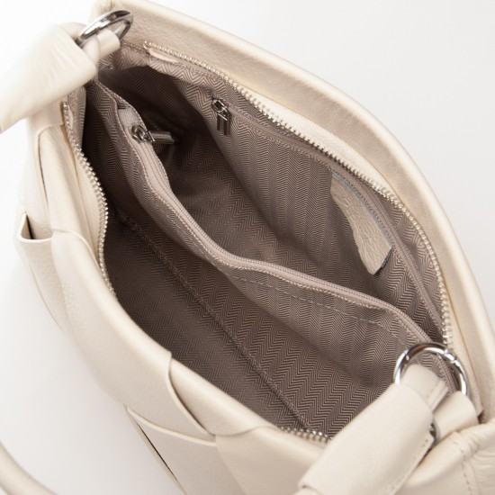 Женская сумка из натуральной кожи ALEX RAI 6610 белый