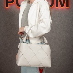 Женская сумка из натуральной кожи ALEX RAI 6610 серый