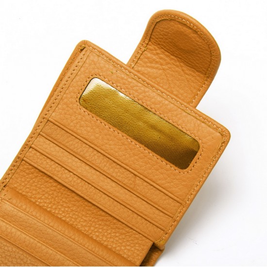 Женский кожаный кошелек dr.Bond WS-415-1 желтый