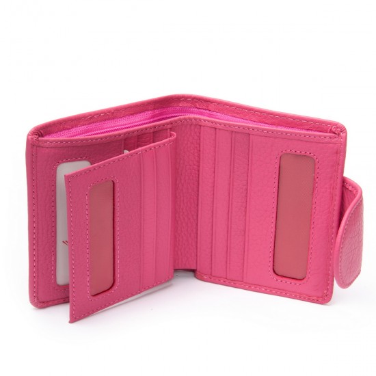 Женский кожаный кошелек dr.Bond WS-415-1 розовый