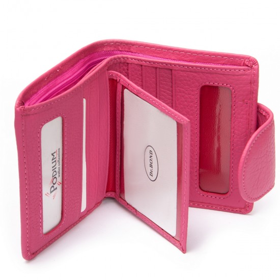 Женский кожаный кошелек dr.Bond WS-415-1 розовый