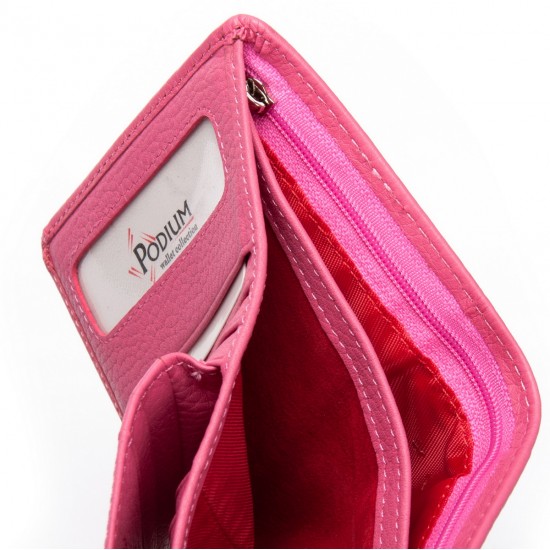 Женский кожаный кошелек dr.Bond WS-415-1 розовый