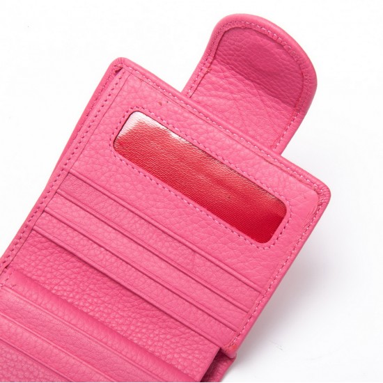 Женский кожаный кошелек dr.Bond WS-415-1 розовый