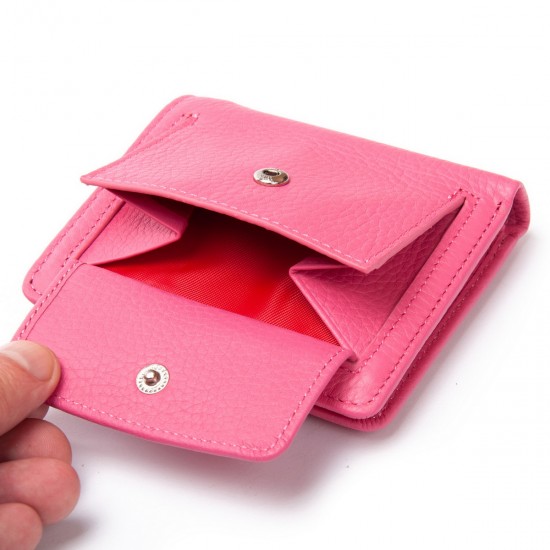 Женский кожаный кошелек dr.Bond WS-415-1 розовый