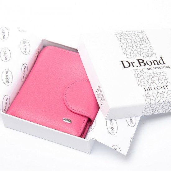 Женский кожаный кошелек dr.Bond WS-415-1 розовый