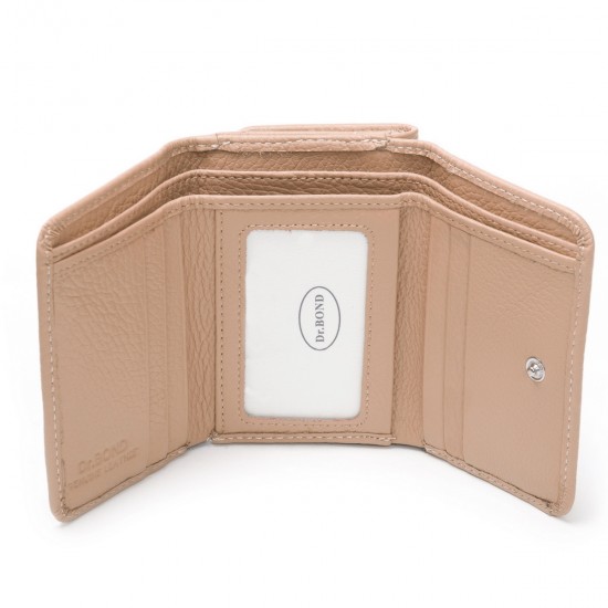 Женский кожаный кошелек dr.Bond WS-403 пудра
