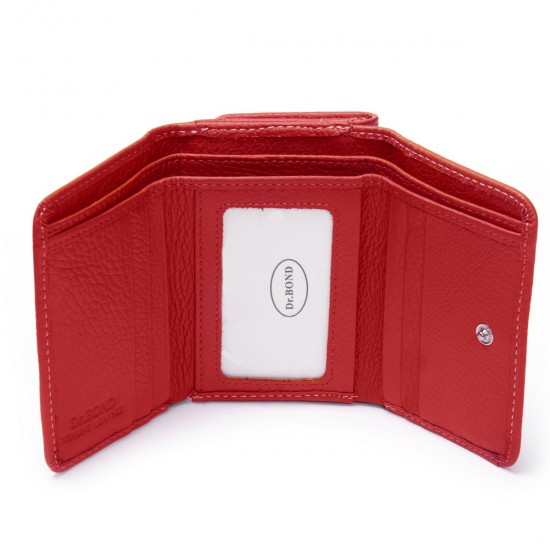Женский кожаный кошелек dr.Bond WS-403 красный