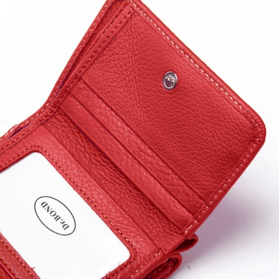 Женский кожаный кошелек dr.Bond WS-403 красный