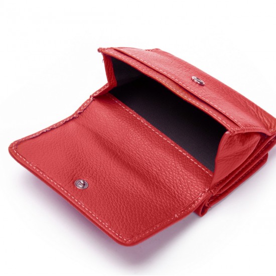 Женский кожаный кошелек dr.Bond WS-403 красный