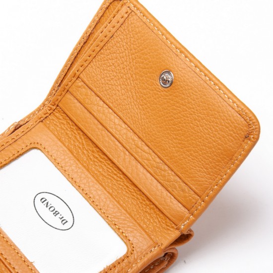 Женский кожаный кошелек dr.Bond WS-403 желтый