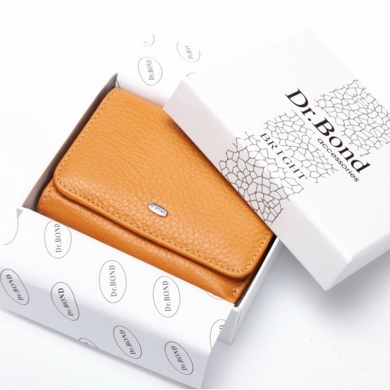 Женский кожаный кошелек dr.Bond WS-403 желтый