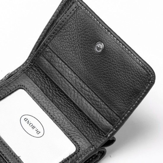 Женский кожаный кошелек dr.Bond WS-403 черный