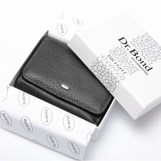 Женский кожаный кошелек dr.Bond WS-403 черный