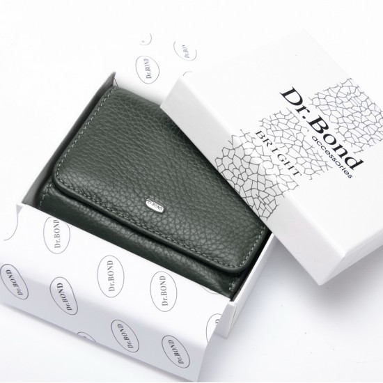 Женский кожаный кошелек dr.Bond WS-403 зеленый