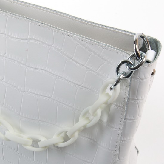 Жіноча сумка з натуральної шкіри ALEX RAI 9704 білий