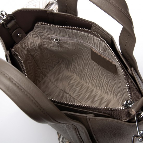 Женская сумка из натуральной кожи ALEX RAI 97718-9 темно-серый