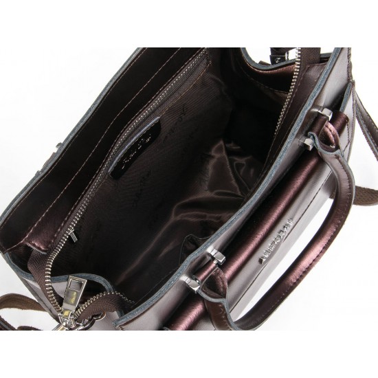 Женская сумка из натуральной кожи ALEX RAI 8857 бронзовый