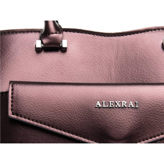 Жіноча сумка з натуральної шкіри ALEX RAI 8857 бронзовий