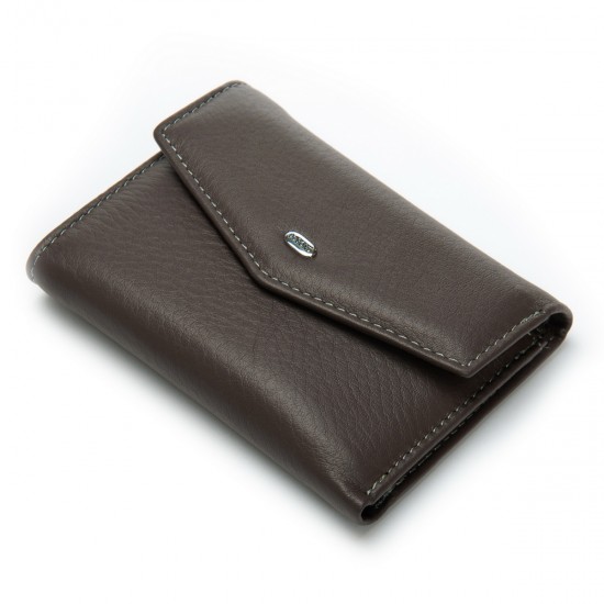 Женский кожаный кошелек dr.Bond Classic WS-3 серый