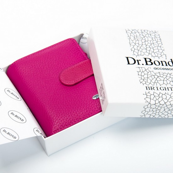 Женский кожаный кошелек dr.Bond Classic WS-32 розовый Женский кожаный кошелек dr.Bond Classic WS-32 розовый