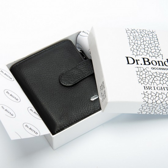 Женский кожаный кошелек dr.Bond Classic WS-32 черный