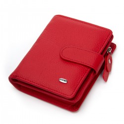 Женский кожаный кошелек dr.Bond Classic WS-32 красный