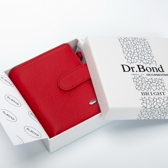 Женский кожаный кошелек dr.Bond Classic WS-32 красный Женский кожаный кошелек dr.Bond Classic WS-32 красный