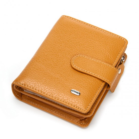 Женский кожаный кошелек dr.Bond Classic WS-32 желтый