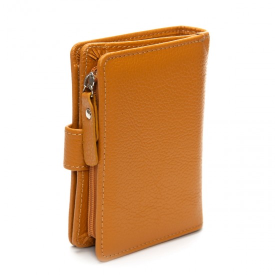 Женский кожаный кошелек dr.Bond Classic WS-32 желтый