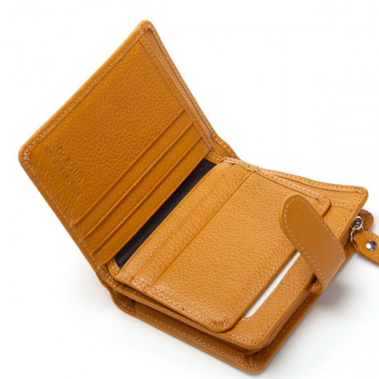 Женский кожаный кошелек dr.Bond Classic WS-32 желтый