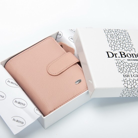 Женский кожаный кошелек dr.Bond Classic WS-32 пудра Женский кожаный кошелек dr.Bond Classic WS-32 пудра
