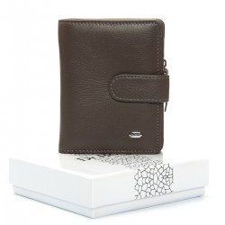 Женский кожаный кошелек dr.Bond Classic WS-32 серый